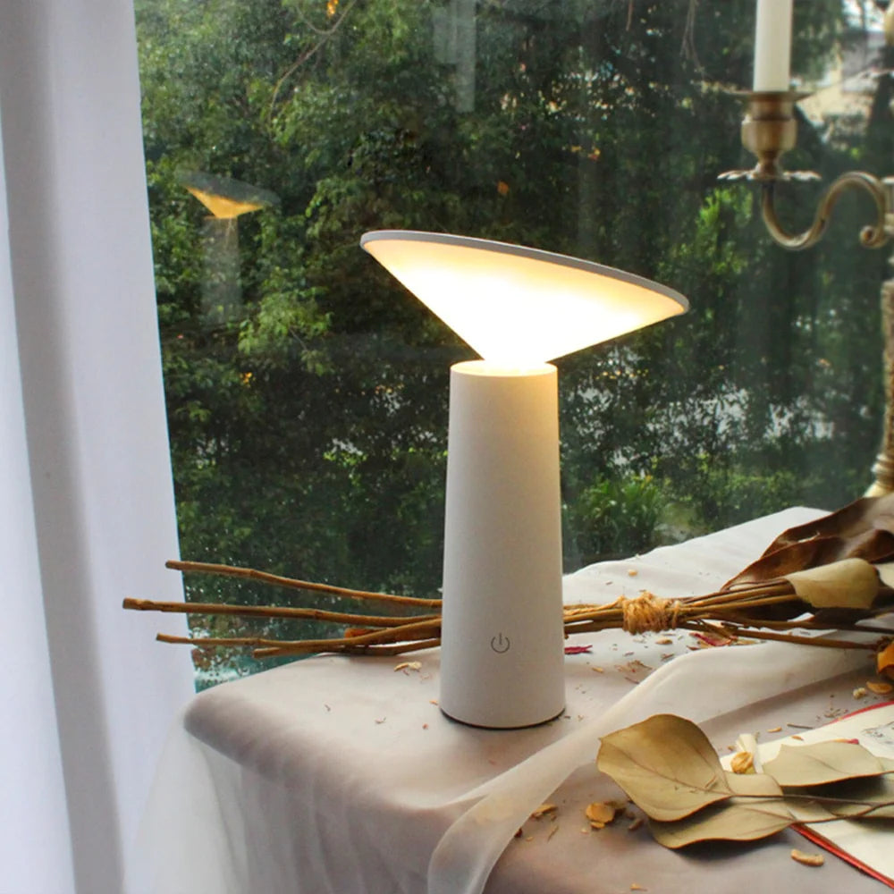 Lampe de Table LED Moderne avec Tête Rotative
