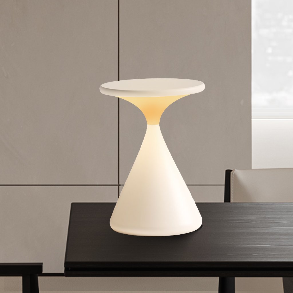 Lampe de table en sablier élégante