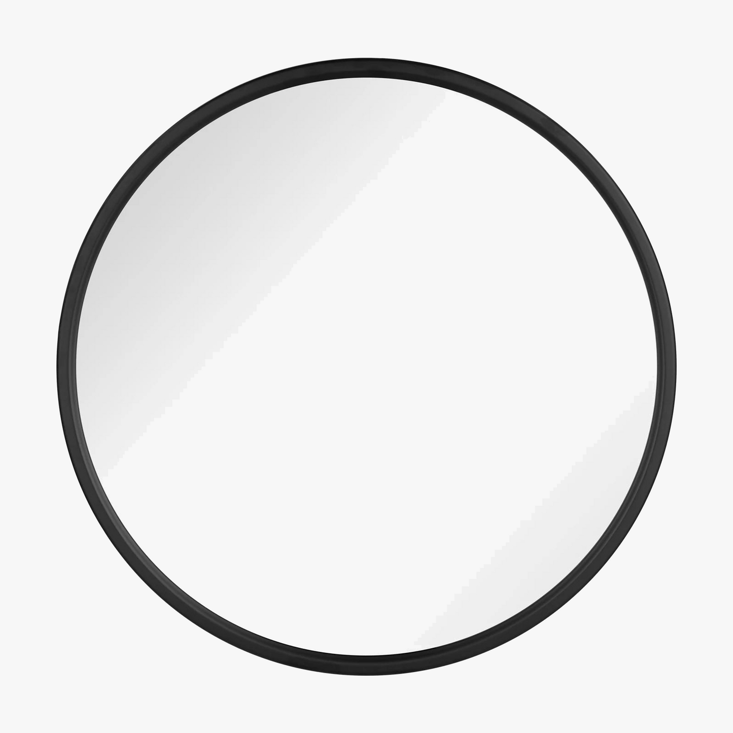 miroir suspendu rond moderne avec cadre en métal doré décoratif