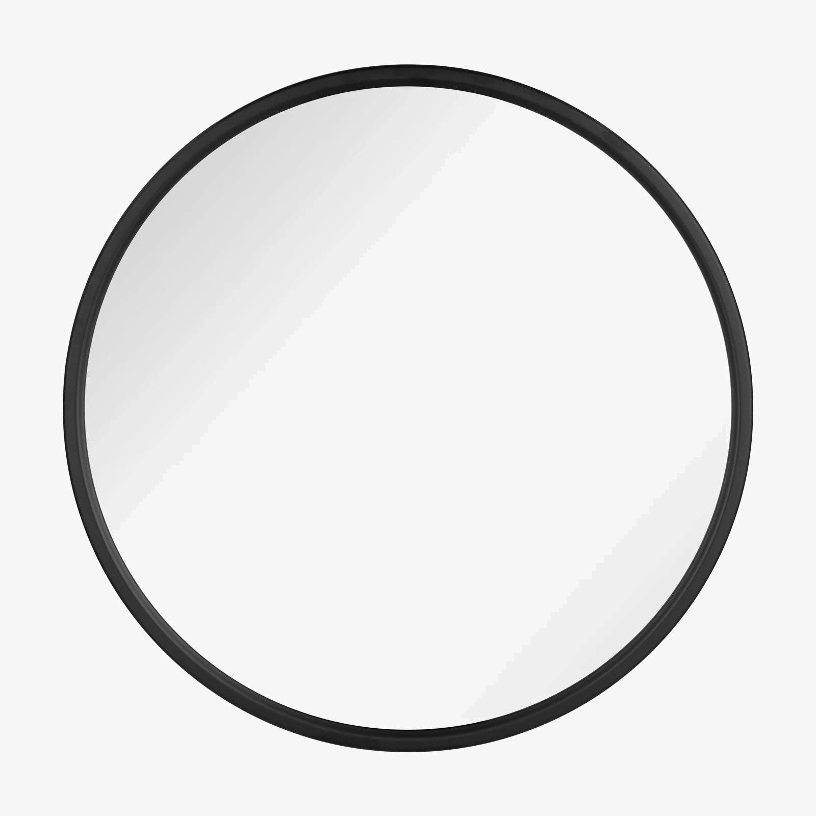 miroir suspendu rond moderne avec cadre en métal doré décoratif