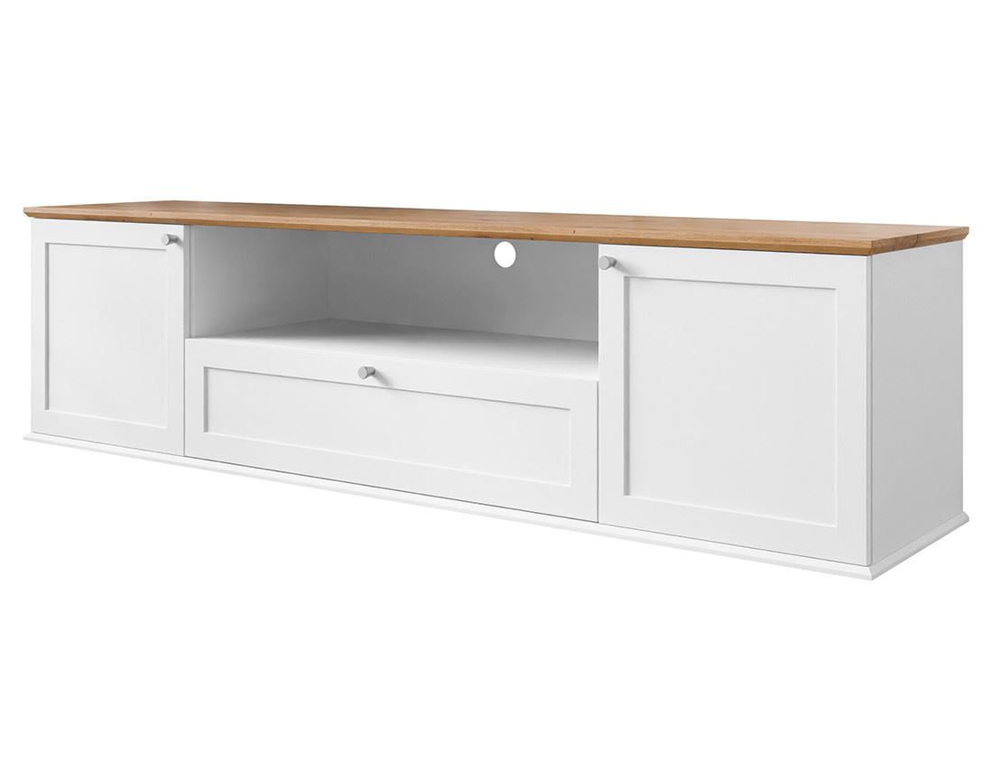 Meuble Tv blanc en bois