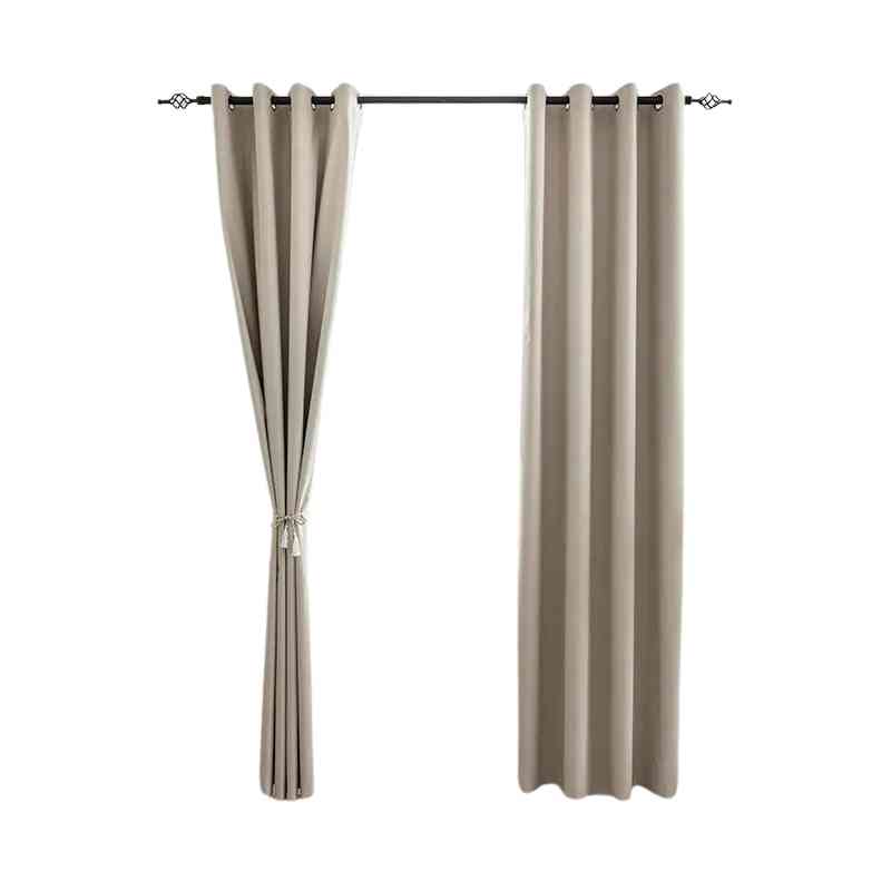 Rideau beige occultant