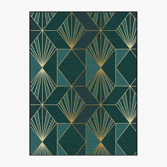 Tapis rectangle vintage aux formes géométriques Luxury Floor A