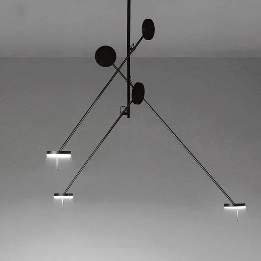 Plafonnier Led design nordique pour Tables basses de restaurant bureaux de chambre lampes suspendues noires luminaire de décoration de la maison