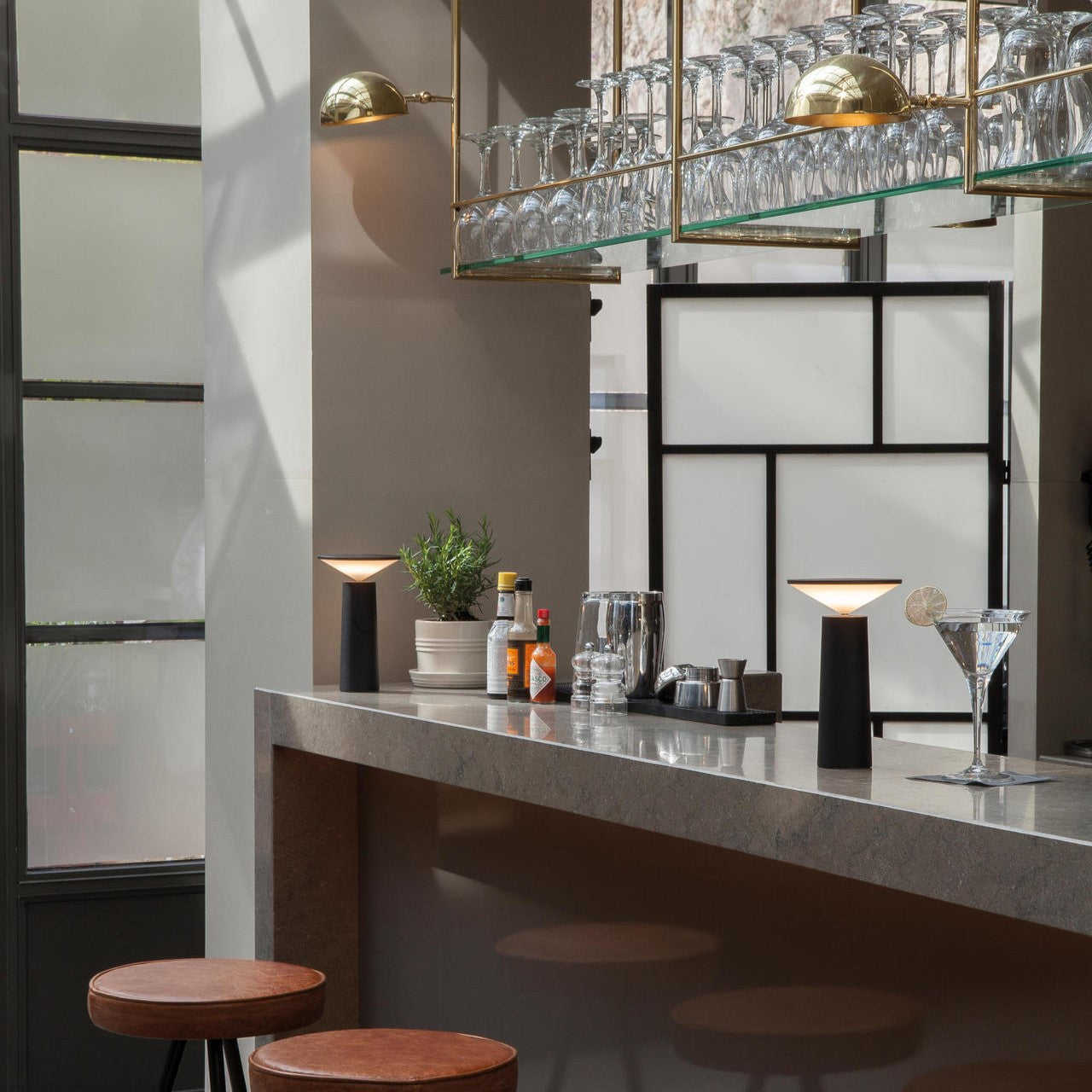 Lampe de Table LED Moderne avec Tête Rotative