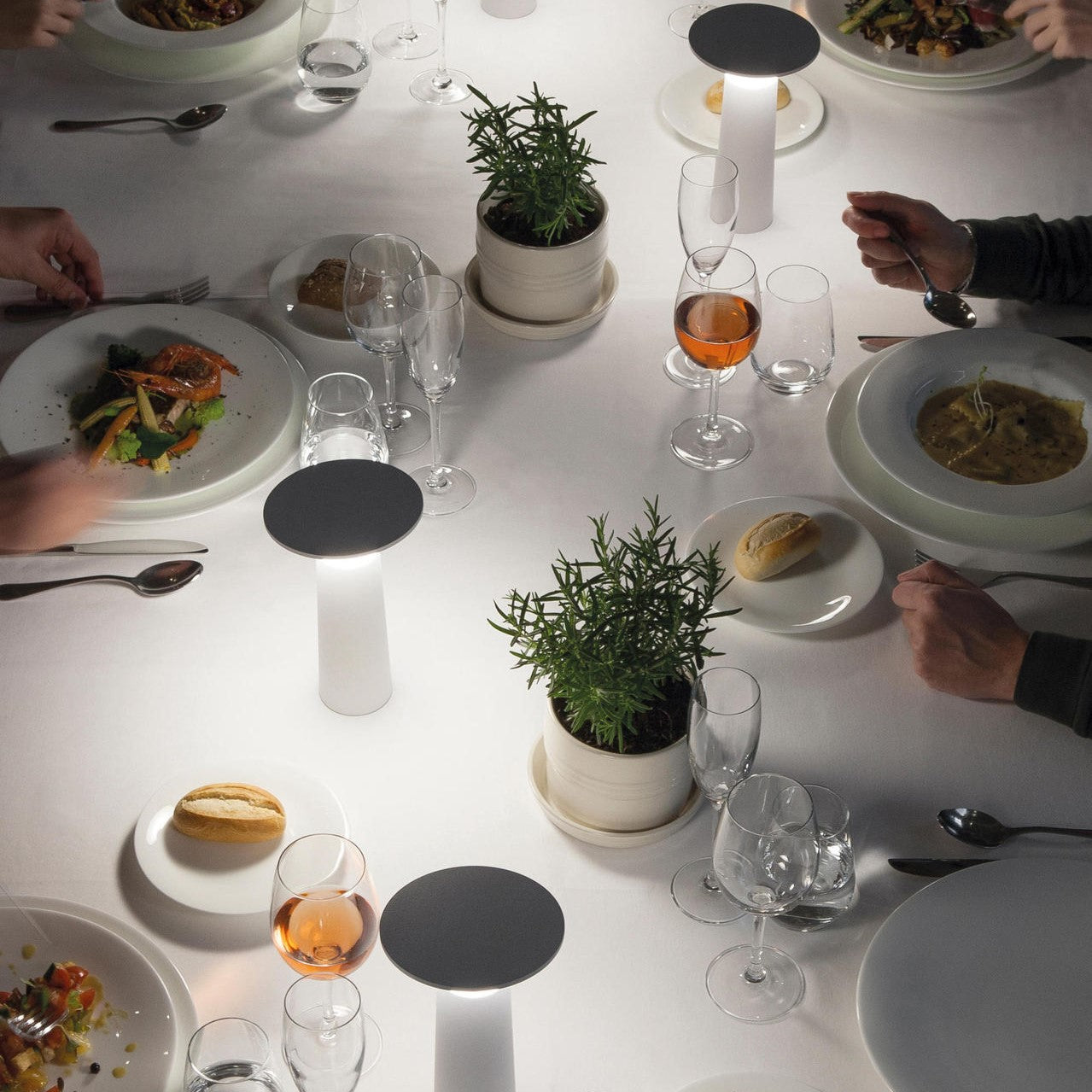 Lampe de Table LED Moderne avec Tête Rotative
