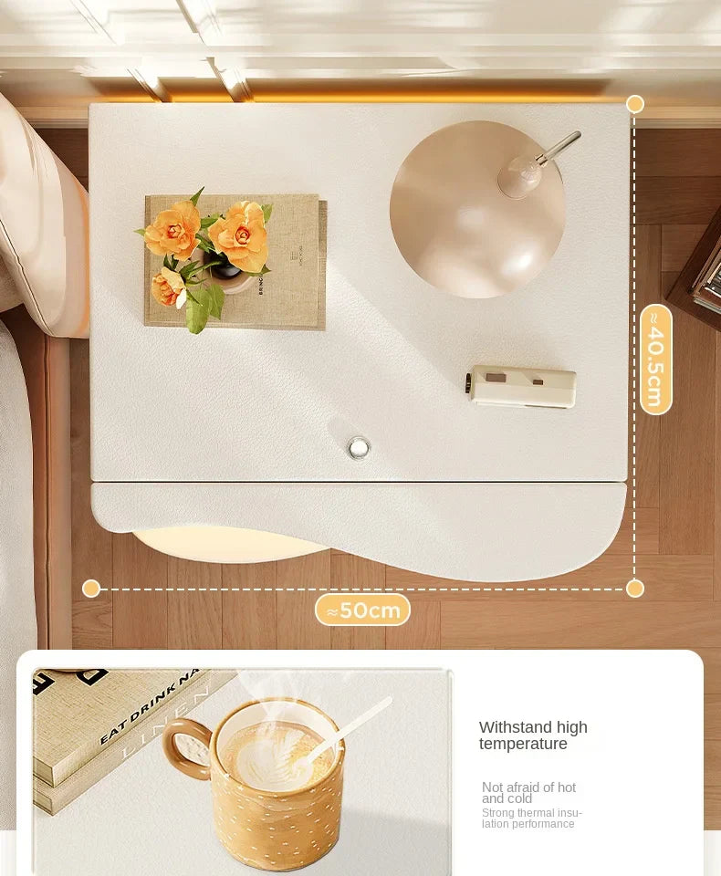 Table de chevet moderne et fonctionnelle LED