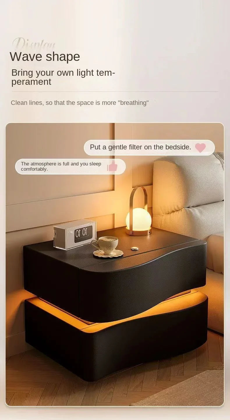 Table de chevet moderne et fonctionnelle LED