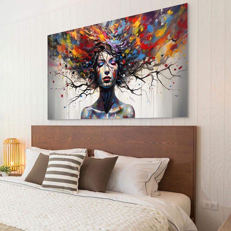 Tableau Moderne Rêve en Couleurs